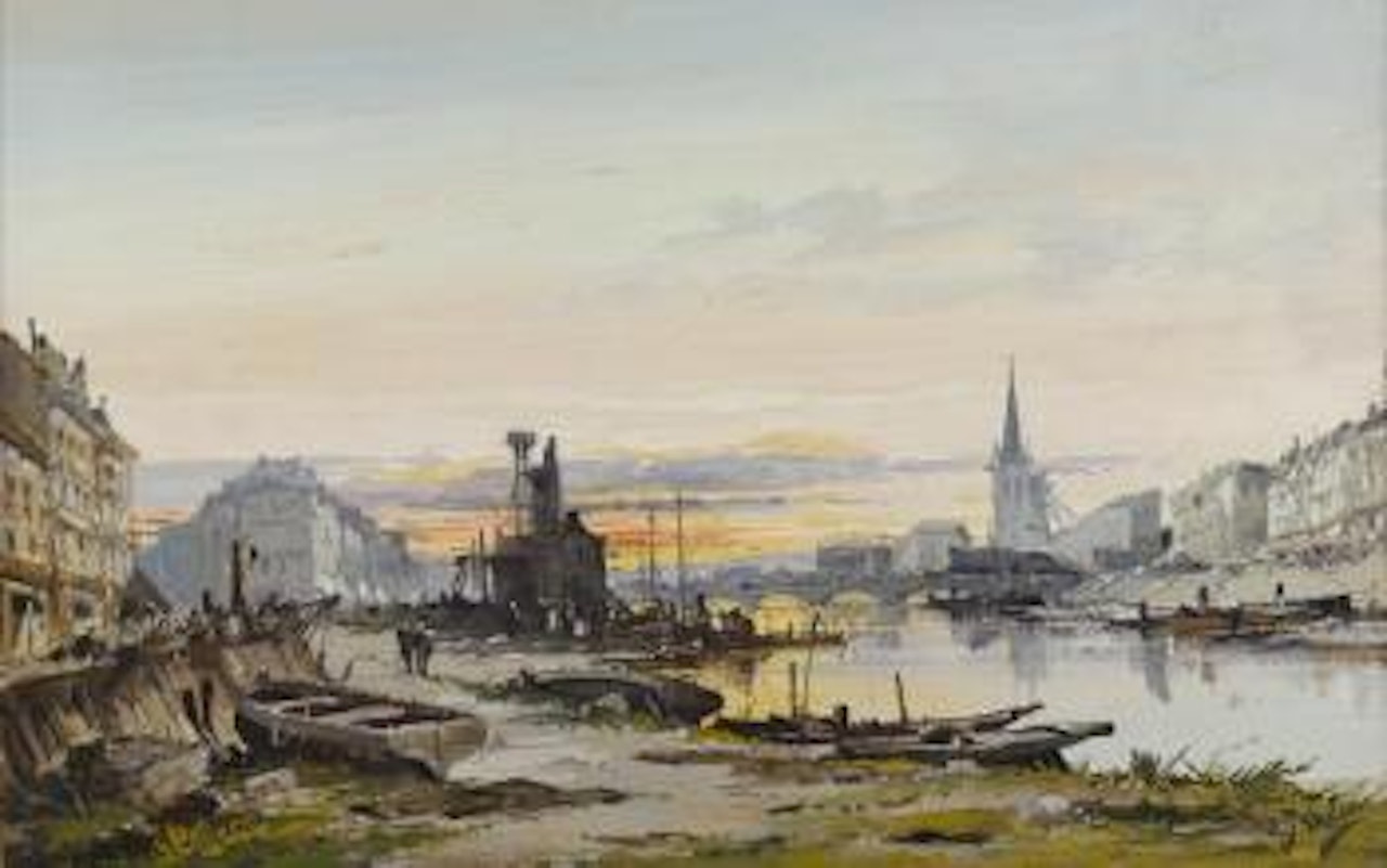 La Seine à Paris by Eugene Galien-Laloue