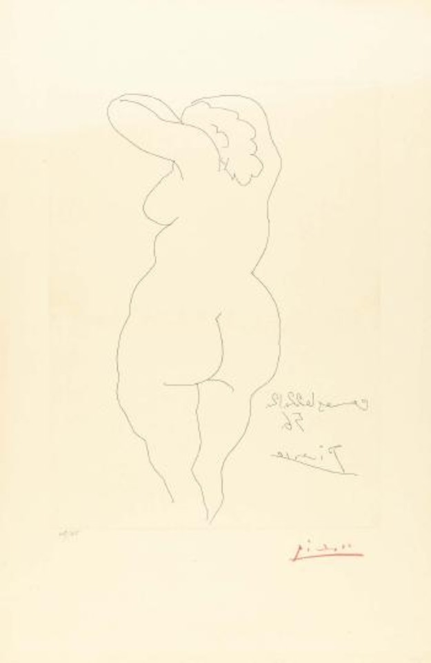 Femme nue de dos by Pablo Picasso