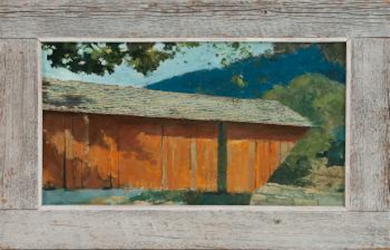 Covered bridge by Eric Sloane