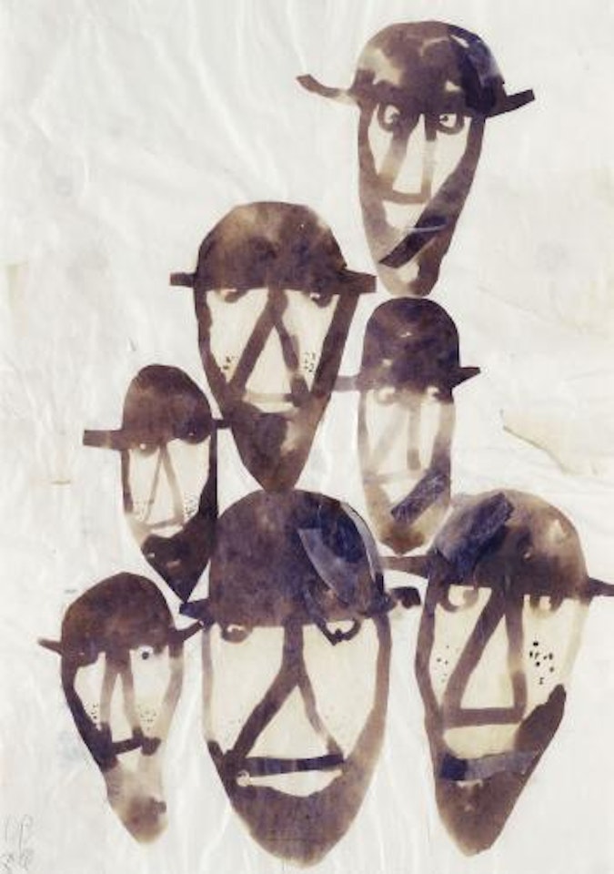 Untitled (crowd) by Donald Baechler