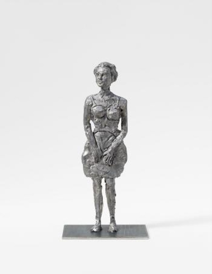 Frau in Trägerkleid by Stephan Balkenhol