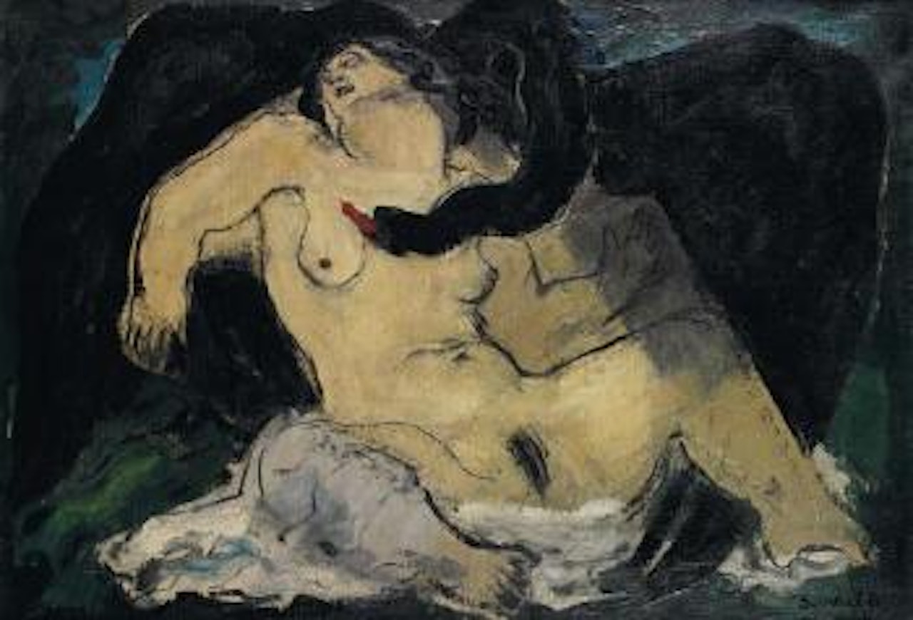 Léda et le cygne by Jean Souverbie
