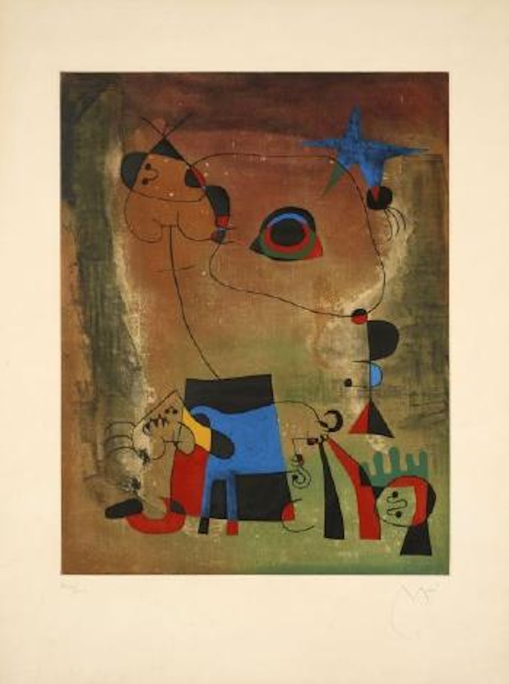 Le chien bleu by Joan Miró