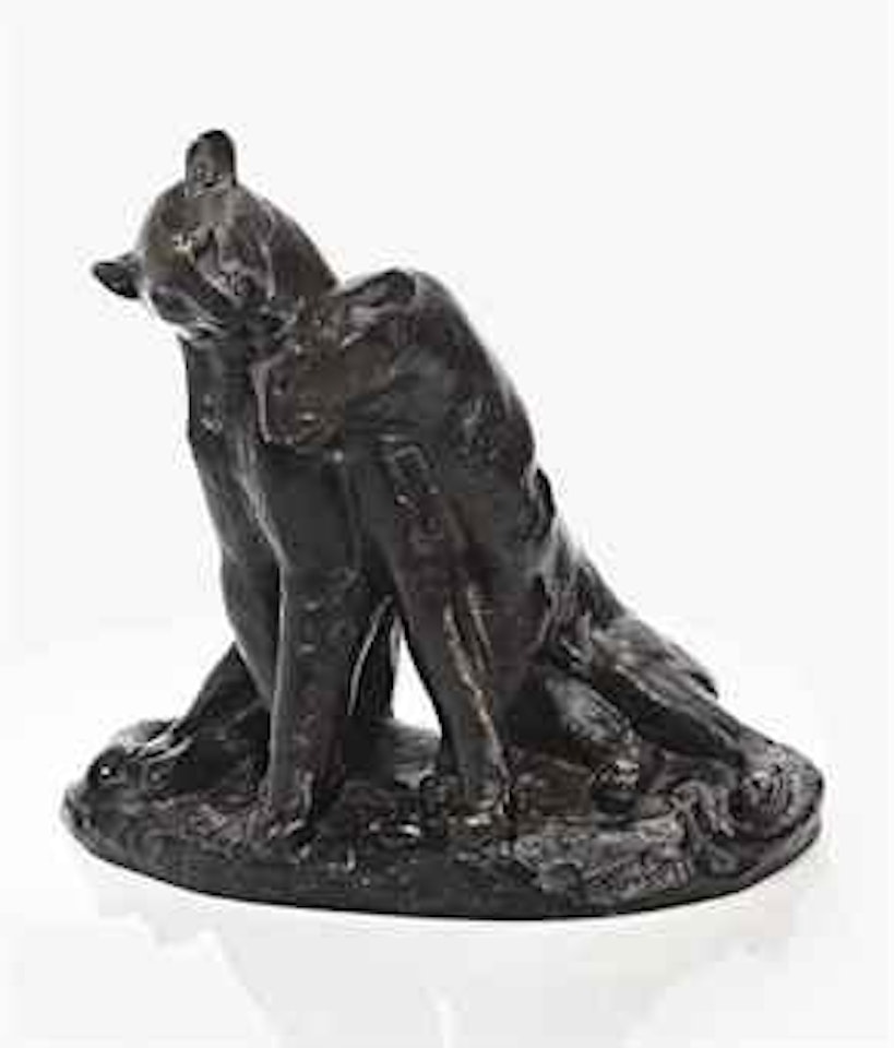 La caresse by Georges Lucien Guyot