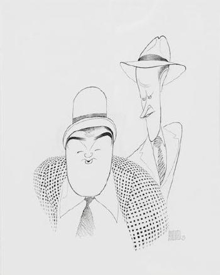 Bud Abbott and Lou Costello by Al Hirschfeld