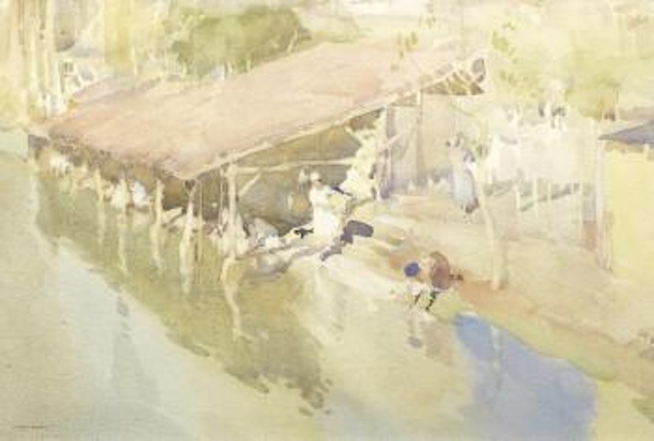 Washerwomen by William Russell Flint