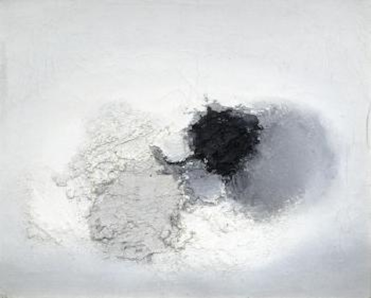 Pintura 126 (Negro, Gris, Blanco) by Luis Feito