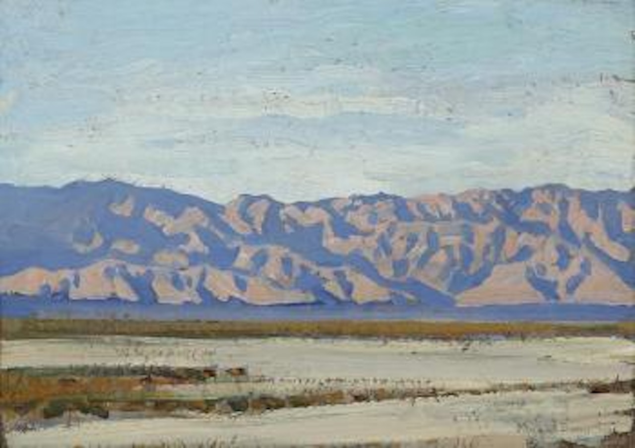Desert expanse; Nude study (double-sided) by Maynard Dixon