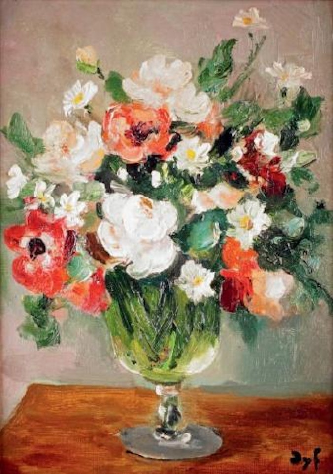 Vase d'anémones by Marcel Dyf