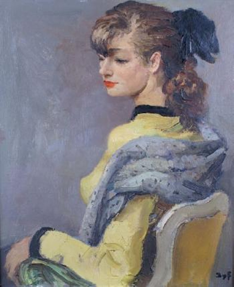 La fille en jaune by Marcel Dyf