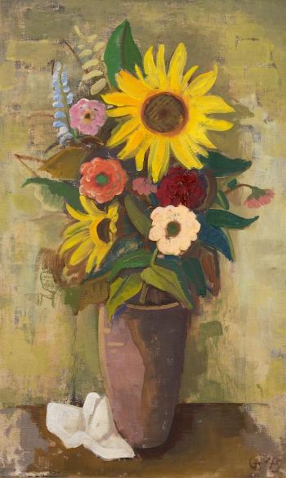 Flowers in Vase by Karl Hofer