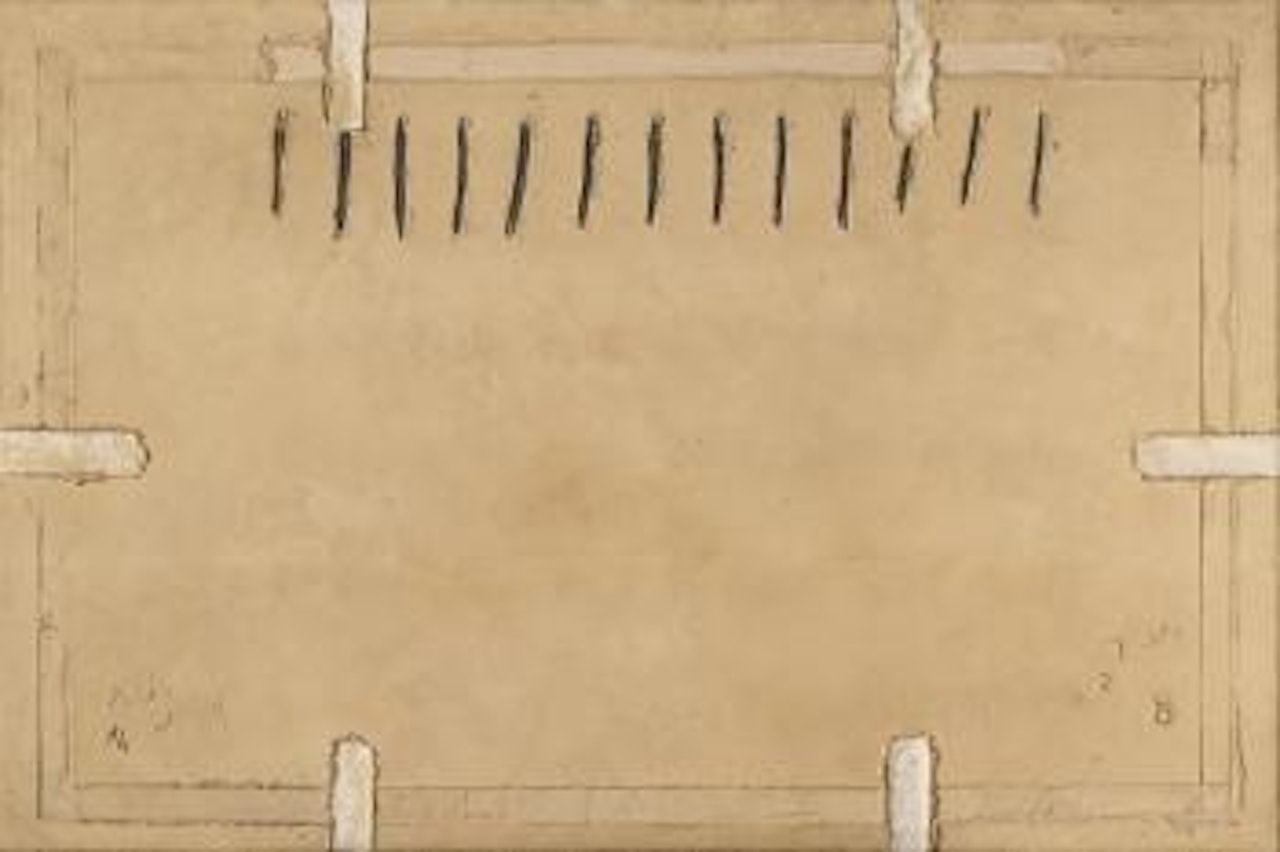 Ochre with Six Collages by Antoni Tapies