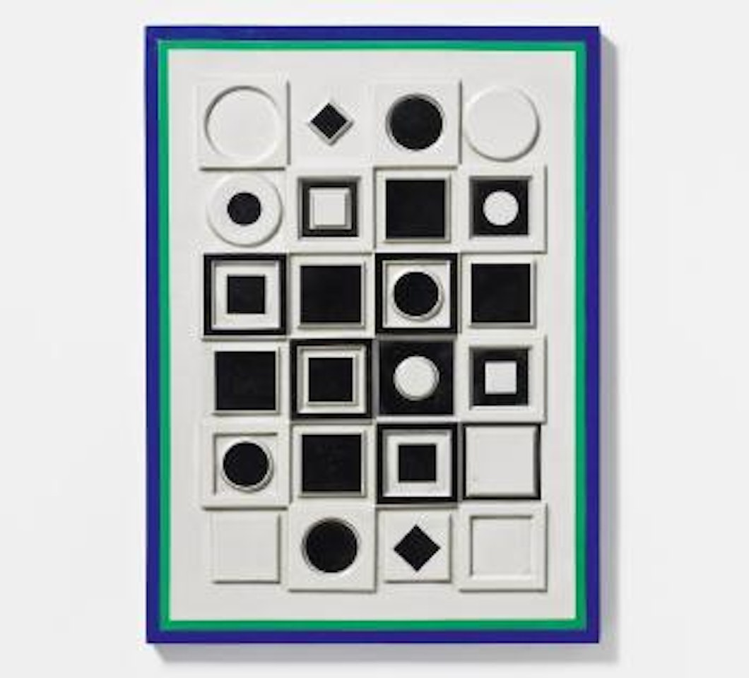 NB 11 schwarz-grün/weiß by Victor Vasarely
