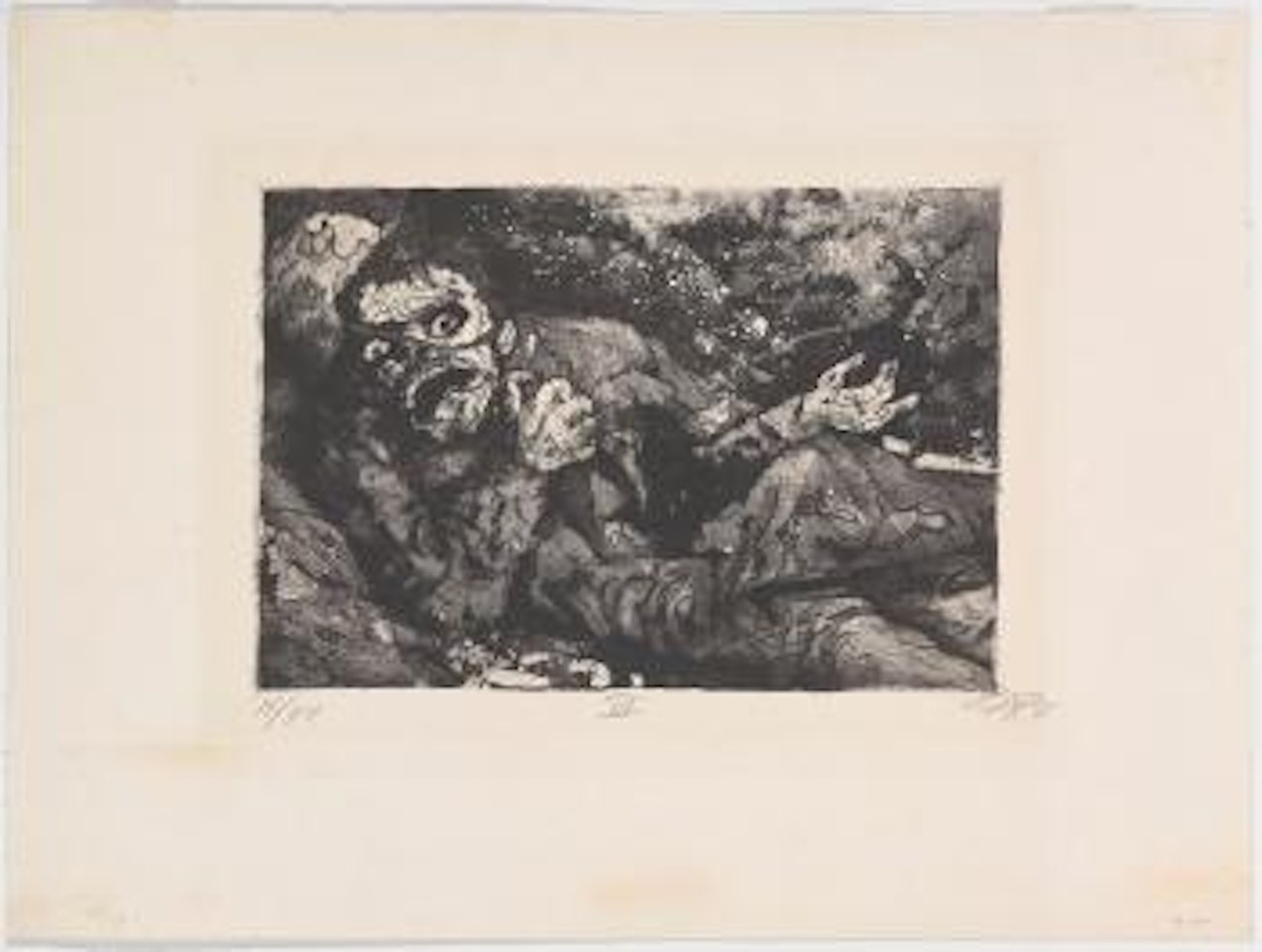 Verwundeter (Herbst 1916, Bapaume) by Otto Dix