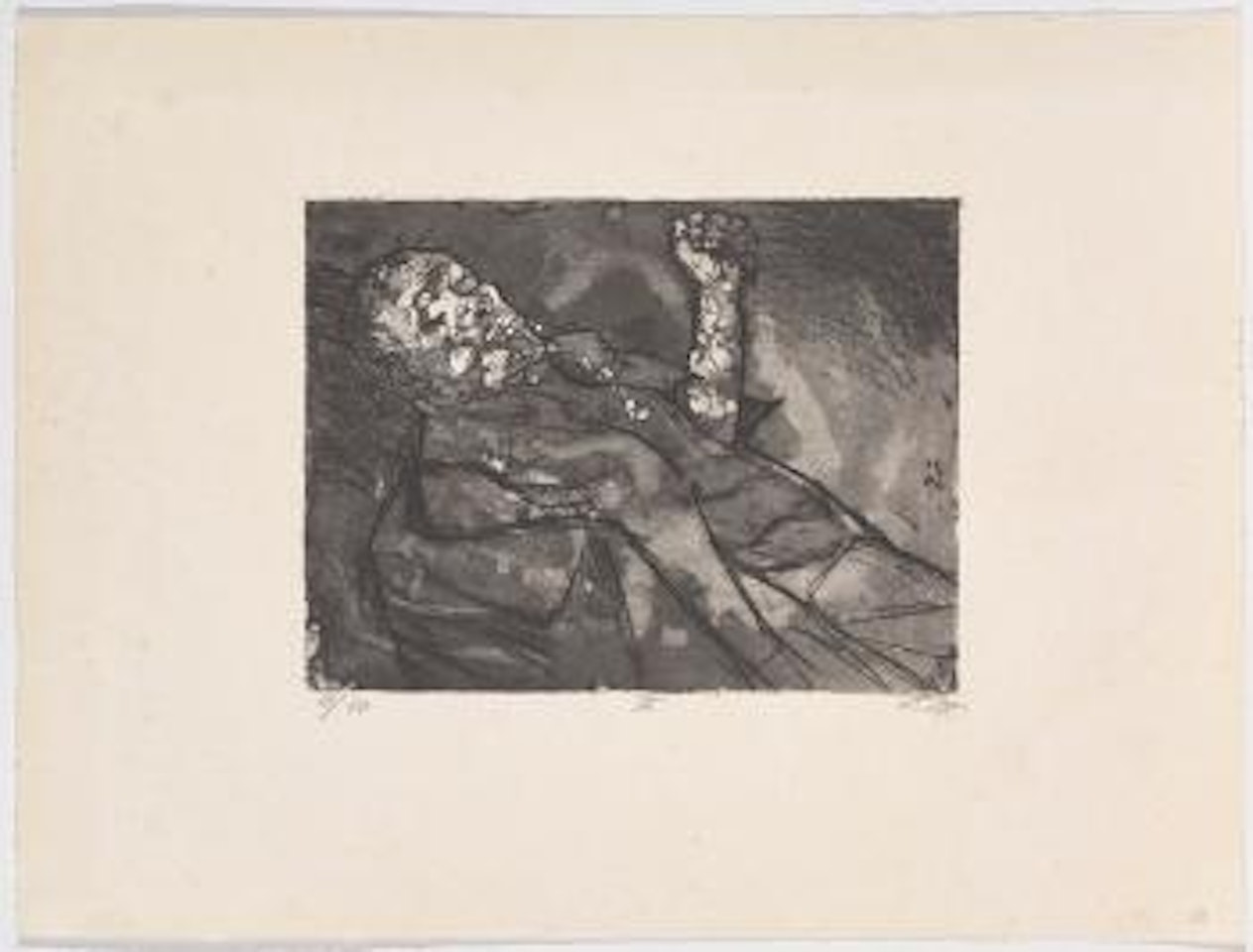 Toter im Schlamm by Otto Dix