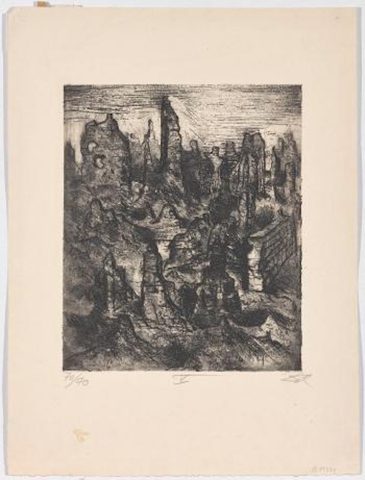 Die Trümmer von Longemorte by Otto Dix