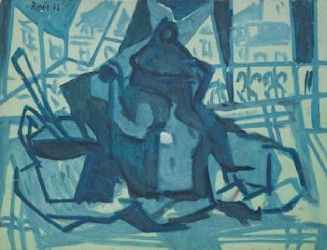Nature morte bleue by Francisco Bores
