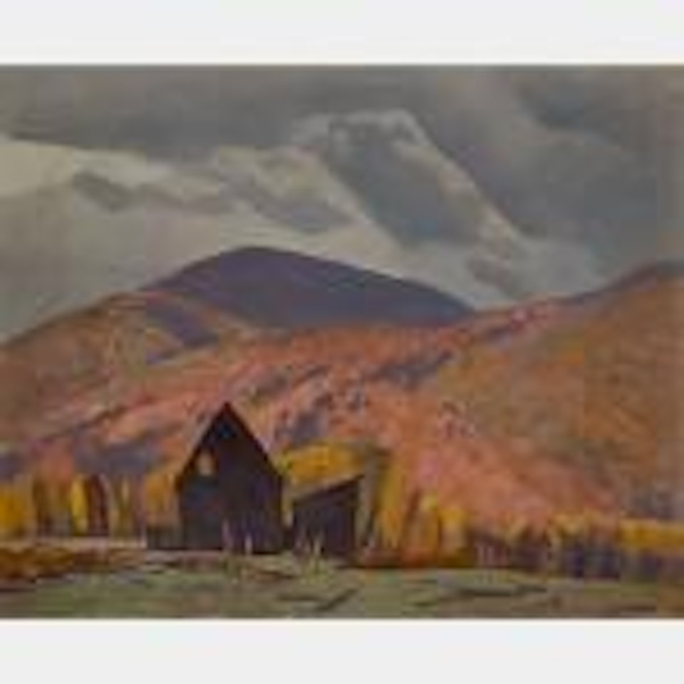 Abandoned Farm - Halfway Lake, 1958 by Alfred Joseph Casson