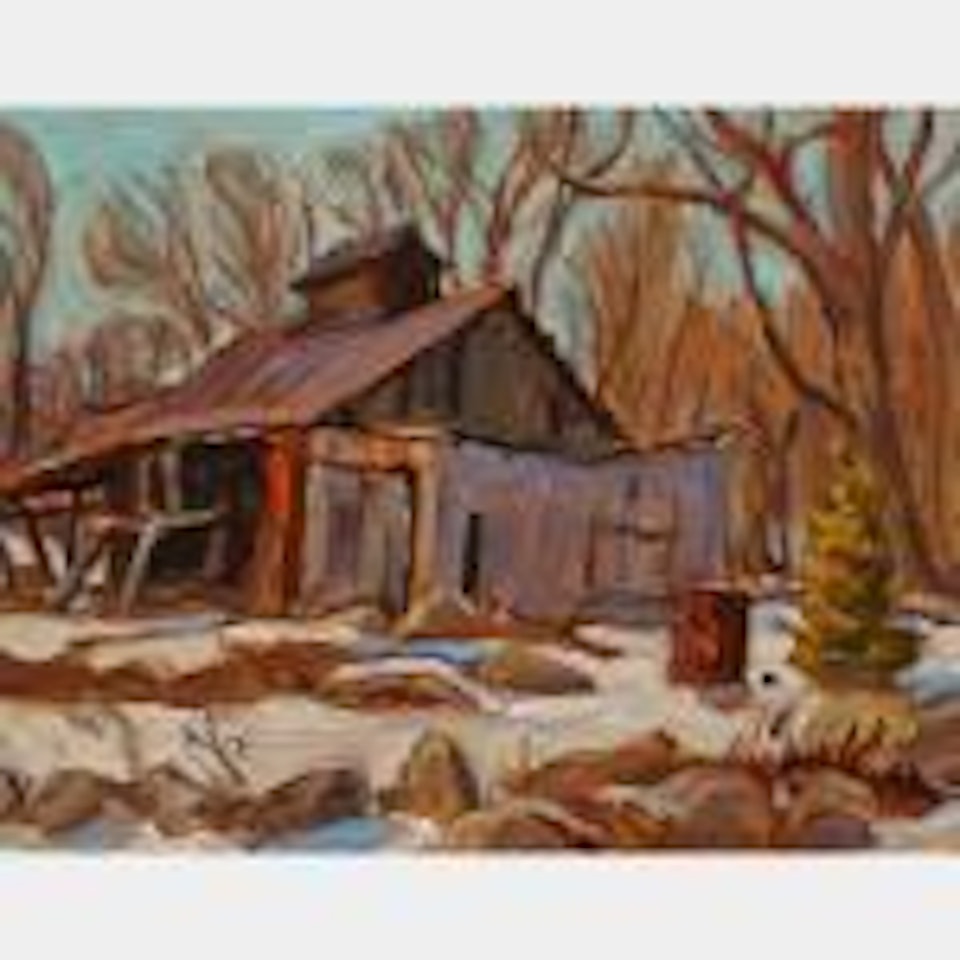 Patterson Sugar House, Lachute, Que, March 1965 by Alexander Young Jackson