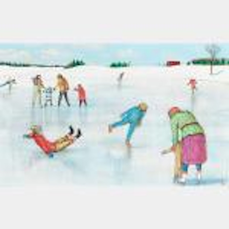 The Skating Party by William Kurelek