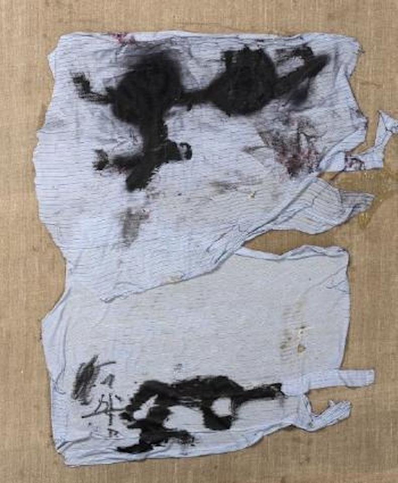 Chiffon bleu by Antoni Tapies