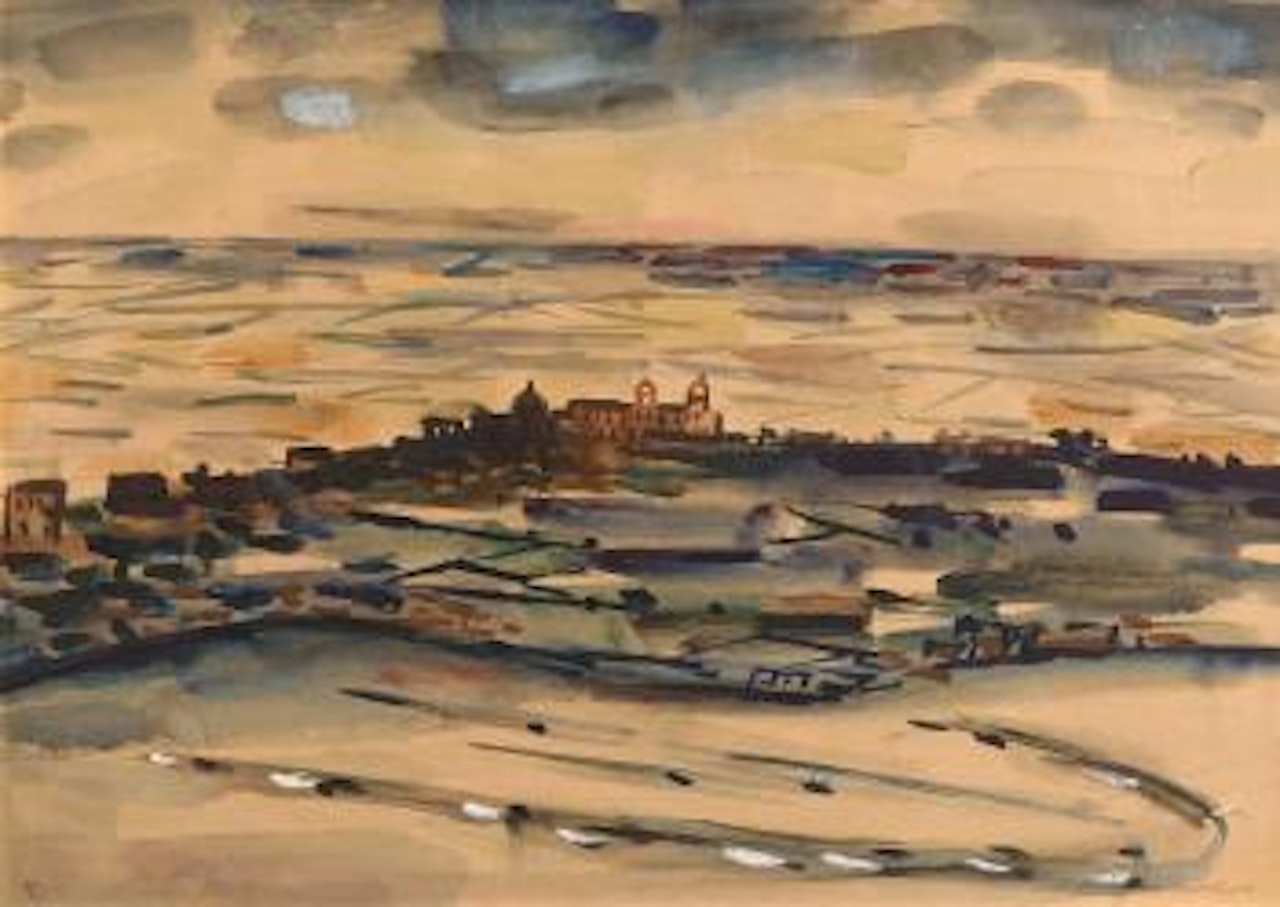 Continental coastal landscape by Norah McGuinness