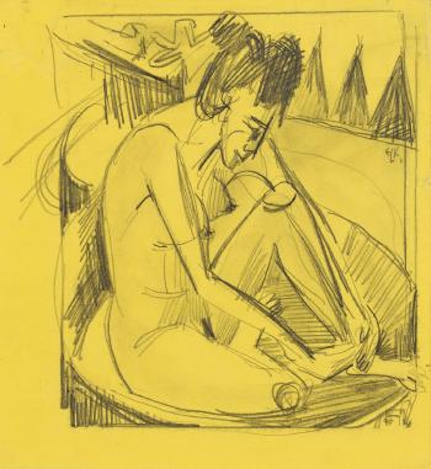 Badende im Tub by Ernst Ludwig Kirchner