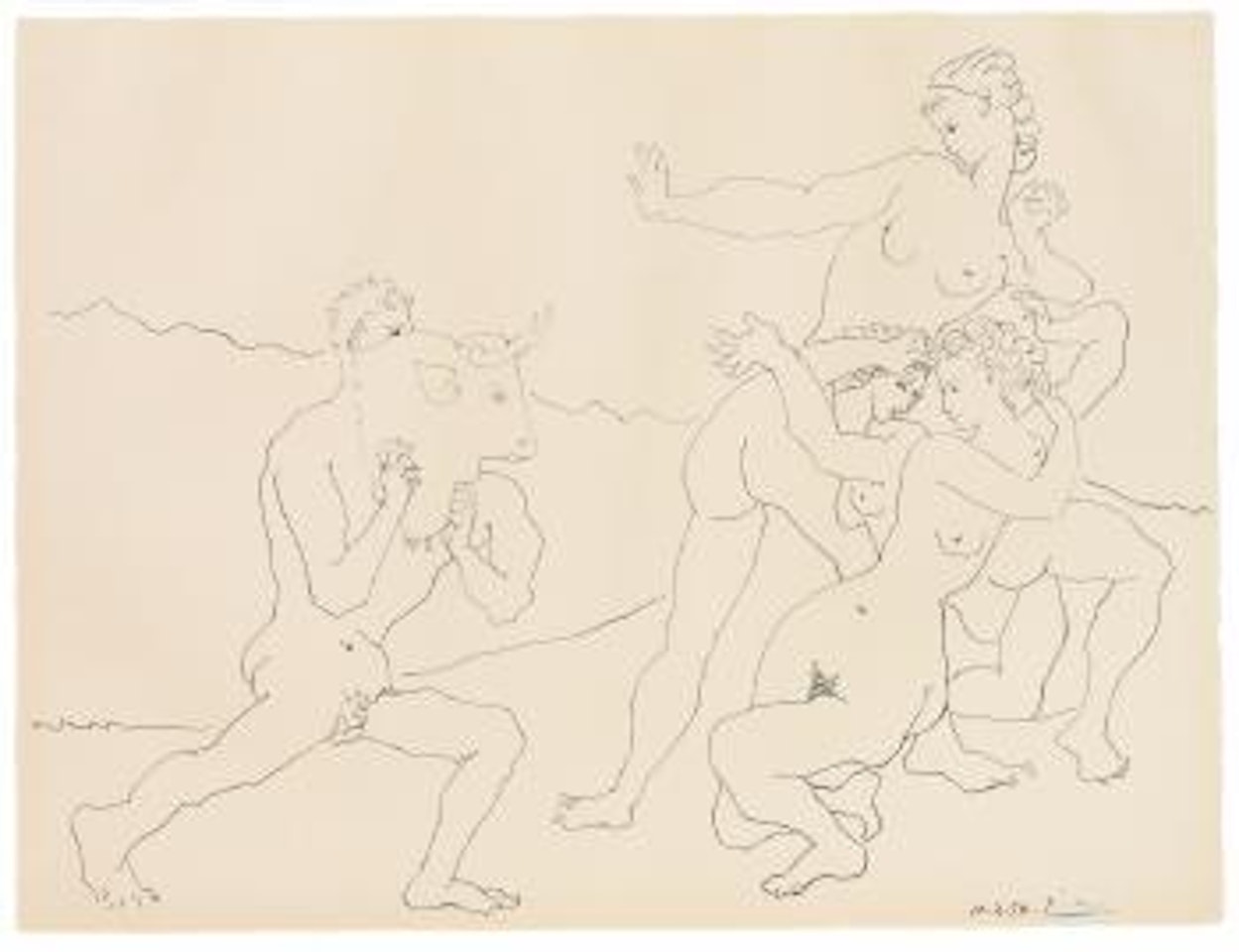 Le jeu du Taureau by Pablo Picasso