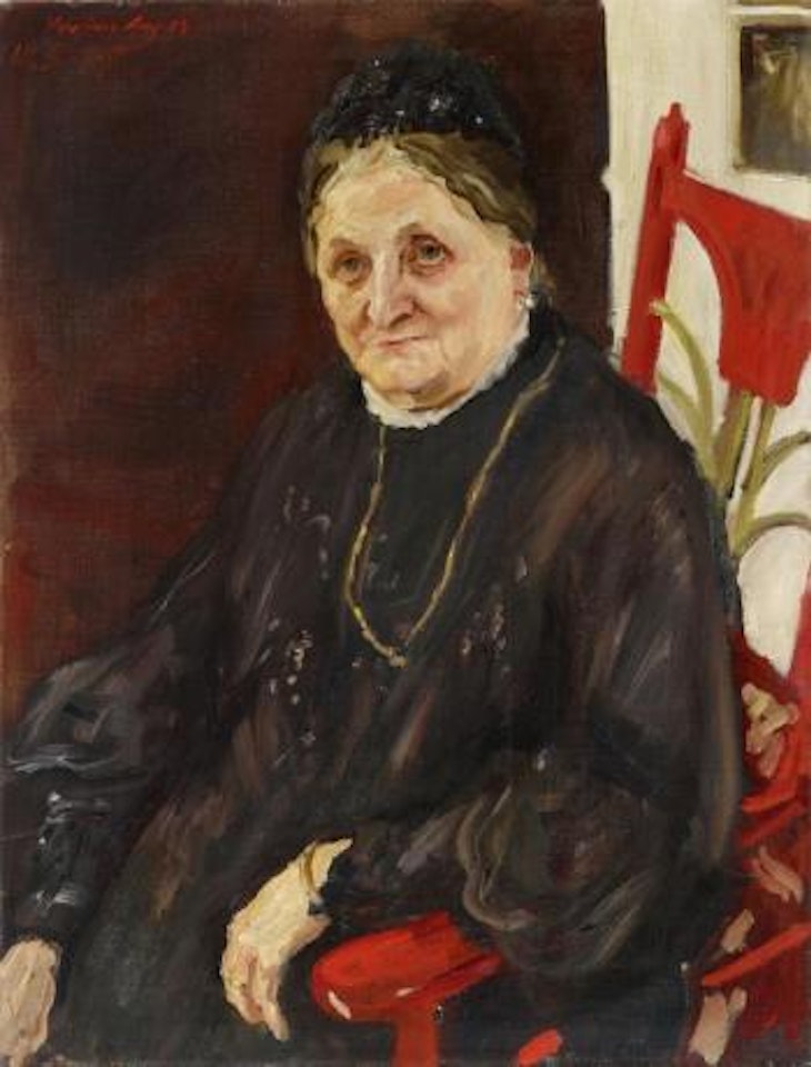 Bildnis der Schwiegermutter Fr. d'Andrades by Max Slevogt