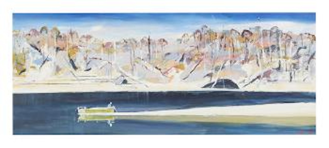 Boat on the Shoalhaven Spit by Arthur Merric Bloomfield Boyd