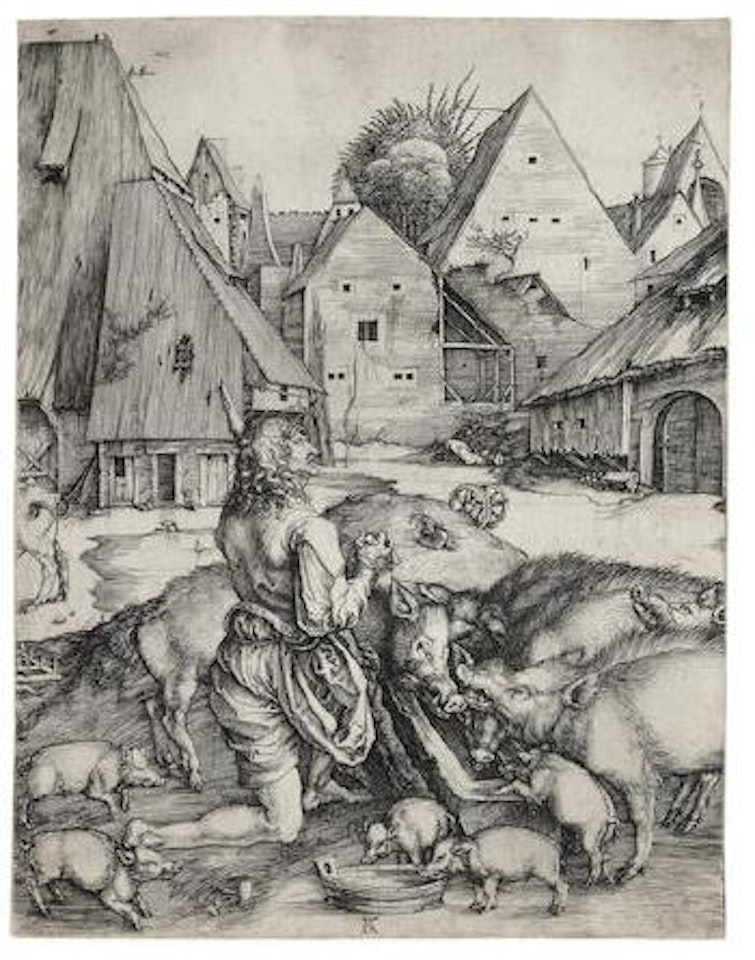 The Prodigal Son (Bartsch 28) by Albrecht Dürer