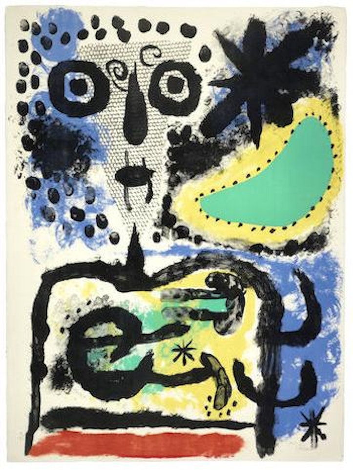 Personnage nuageux (Mourlot 219) by Joan Miró