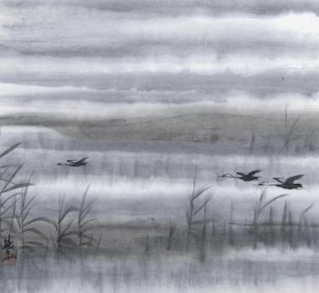 Flying Geese by Lin Fengmian