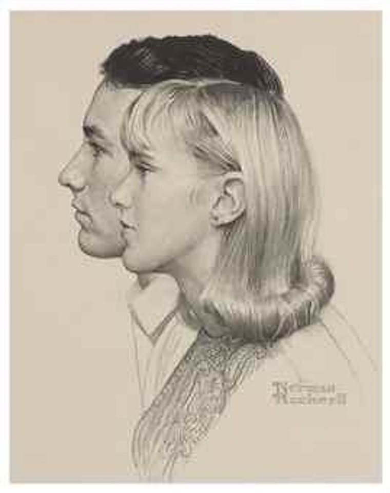 Berkshire Community College Students by Norman Rockwell