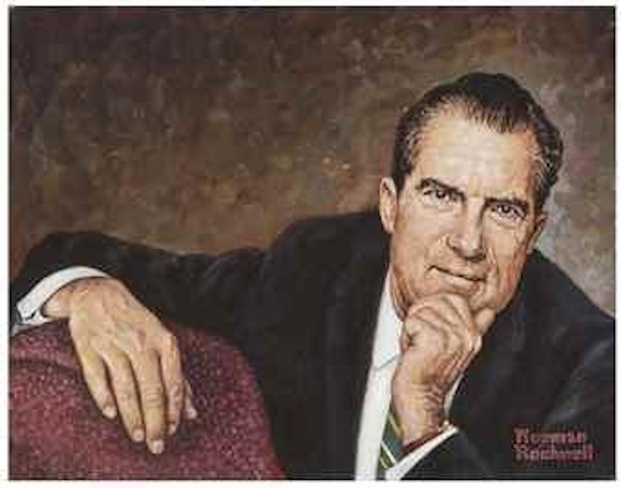 Study for 'Mr. President (Richard Nixon)' by Norman Rockwell