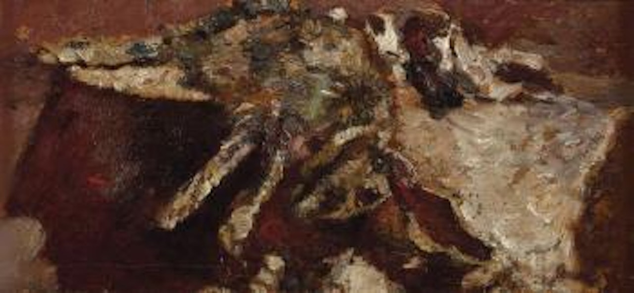 Lièvre mort by Adolphe Monticelli