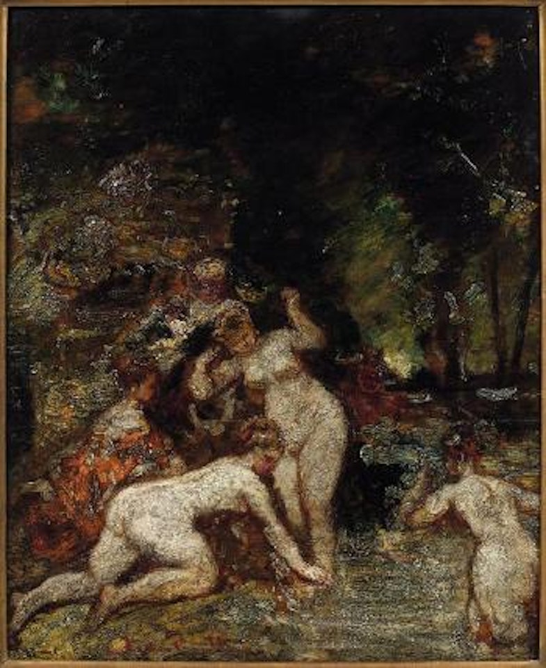 Baigneuses by Adolphe Monticelli