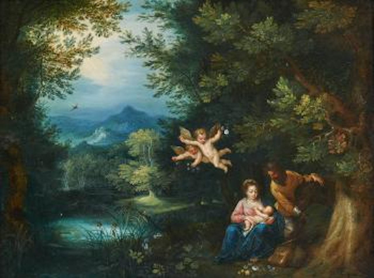 Ruhe auf der Flucht nach Ägypten by Jan Brueghel the Younger