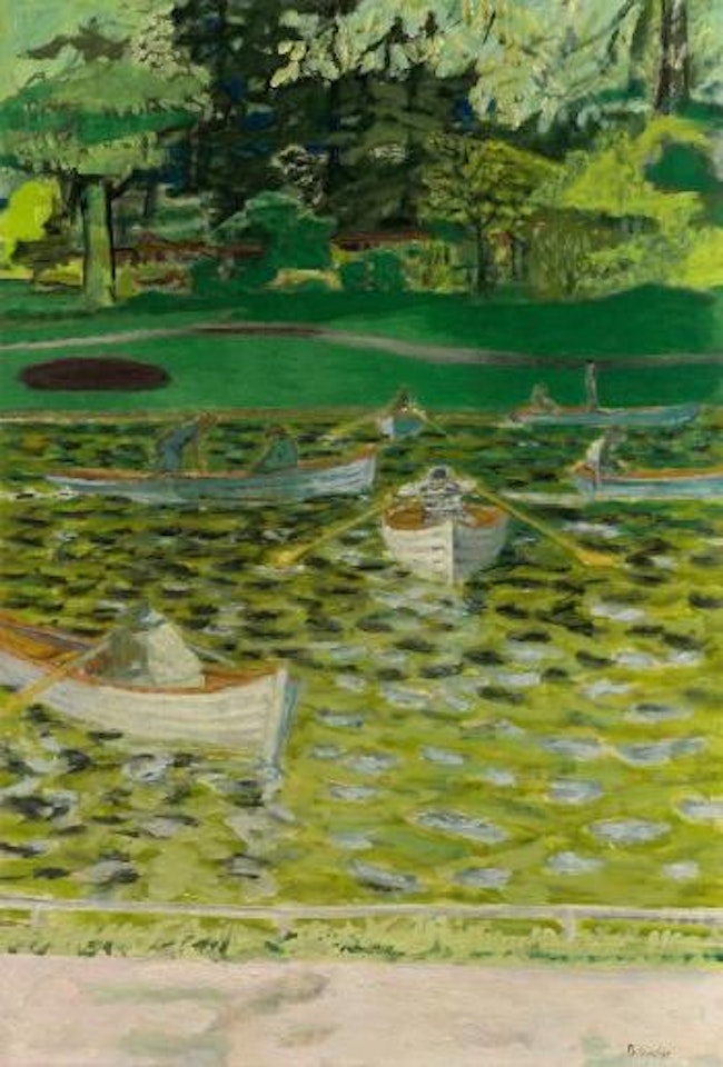 Rameurs au Bois de Boulogne by Maurice Brianchon