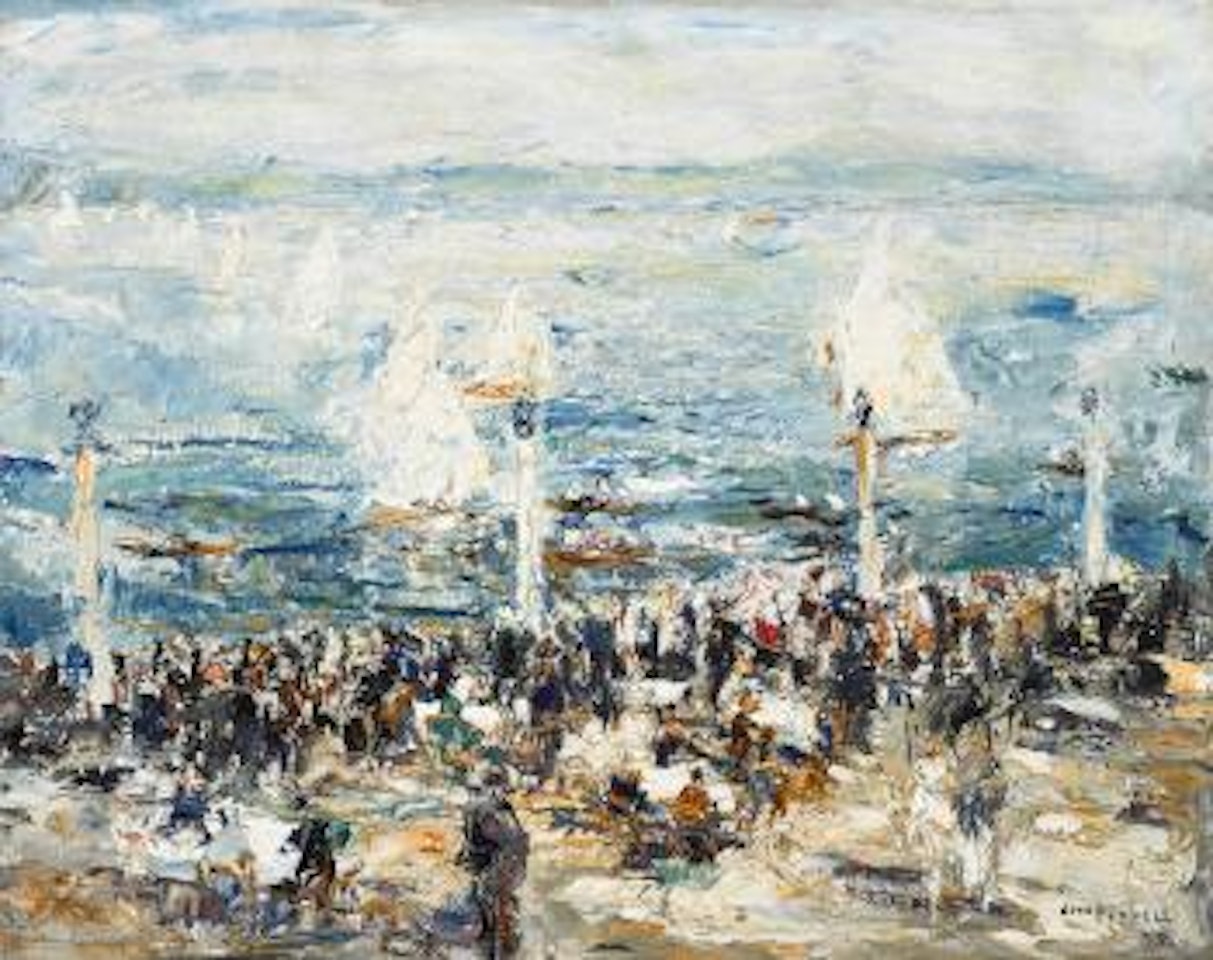 Sonntag am Starnberger See by Otto Pippel