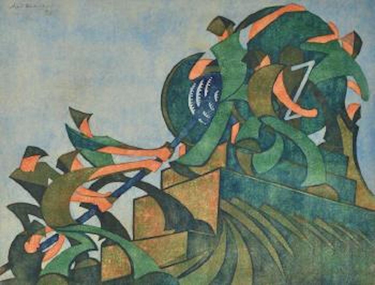 The Giant Cable by Sybil Andrews