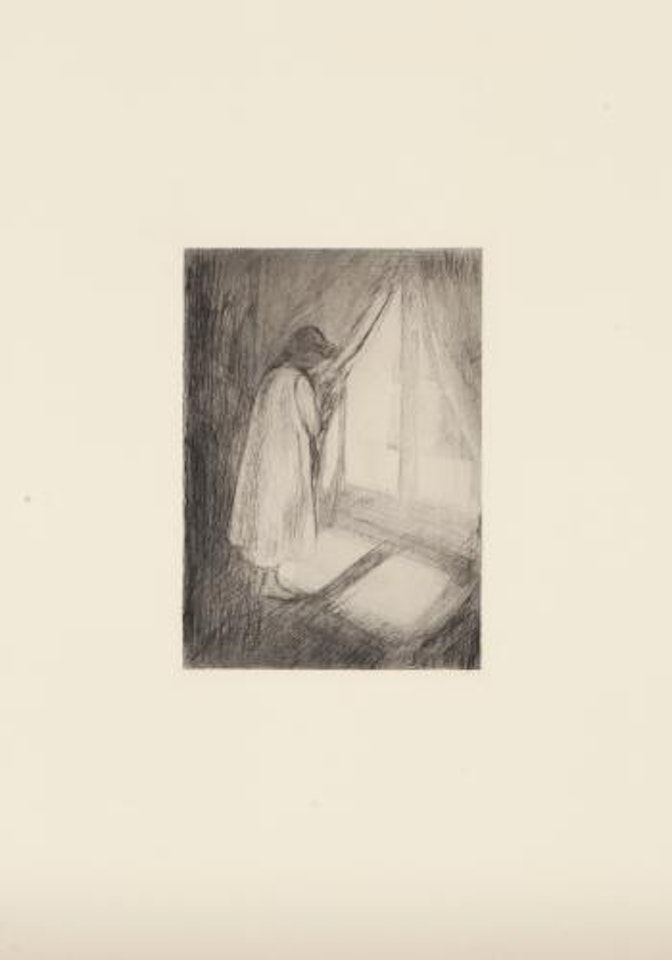 Piken ved vinduet by Edvard Munch