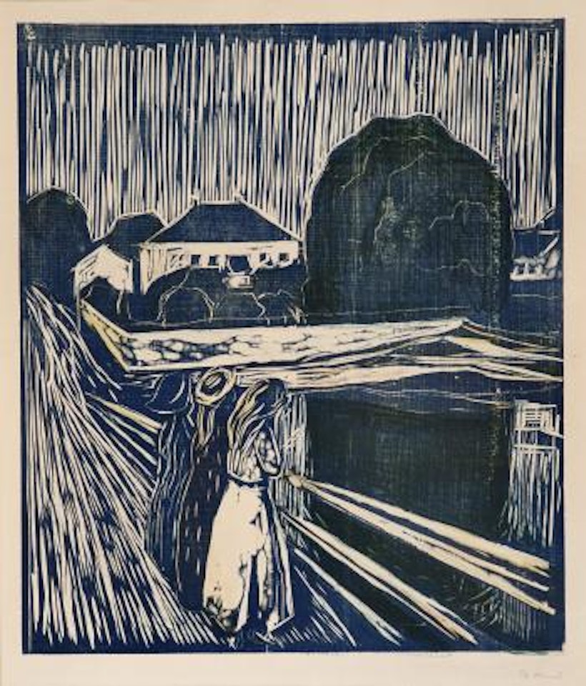 Pikene på broen by Edvard Munch
