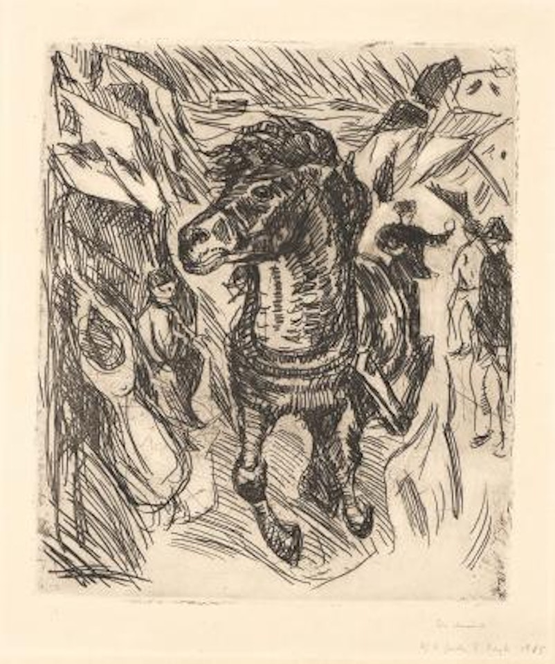 Galopperende hest by Edvard Munch