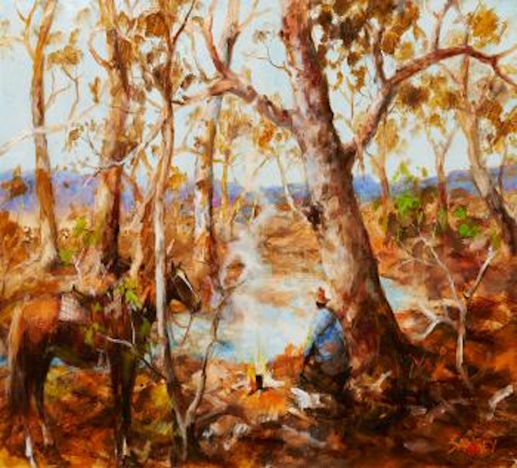 Boiling-up by the Condamine, South Queensland by Hugh Sawrey
