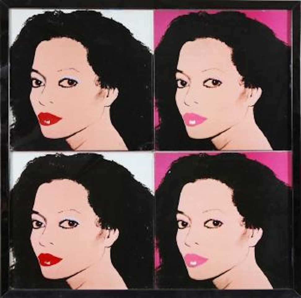 Two Diana Ross discs by Andy Warhol