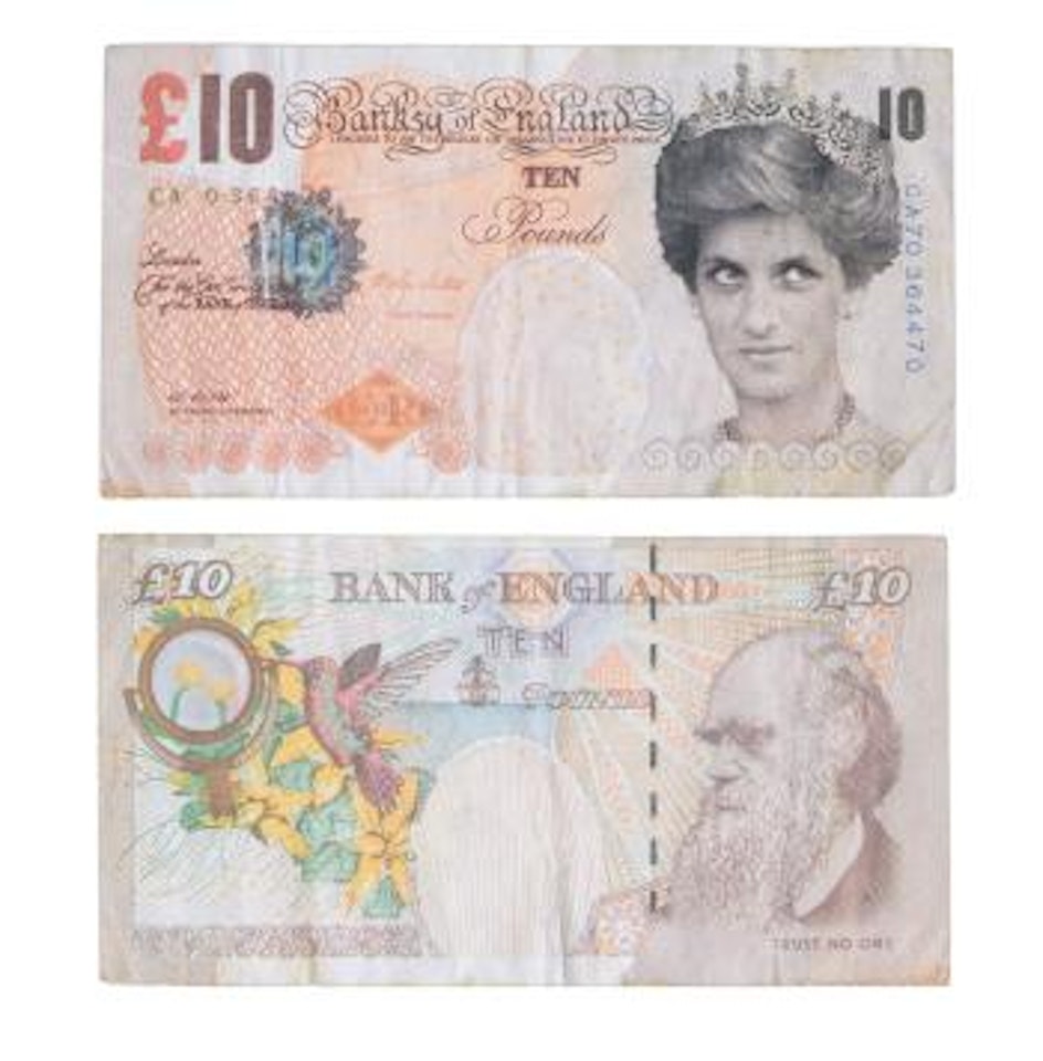 Di-Faces Tenner Note (ten pounds) by Banksy