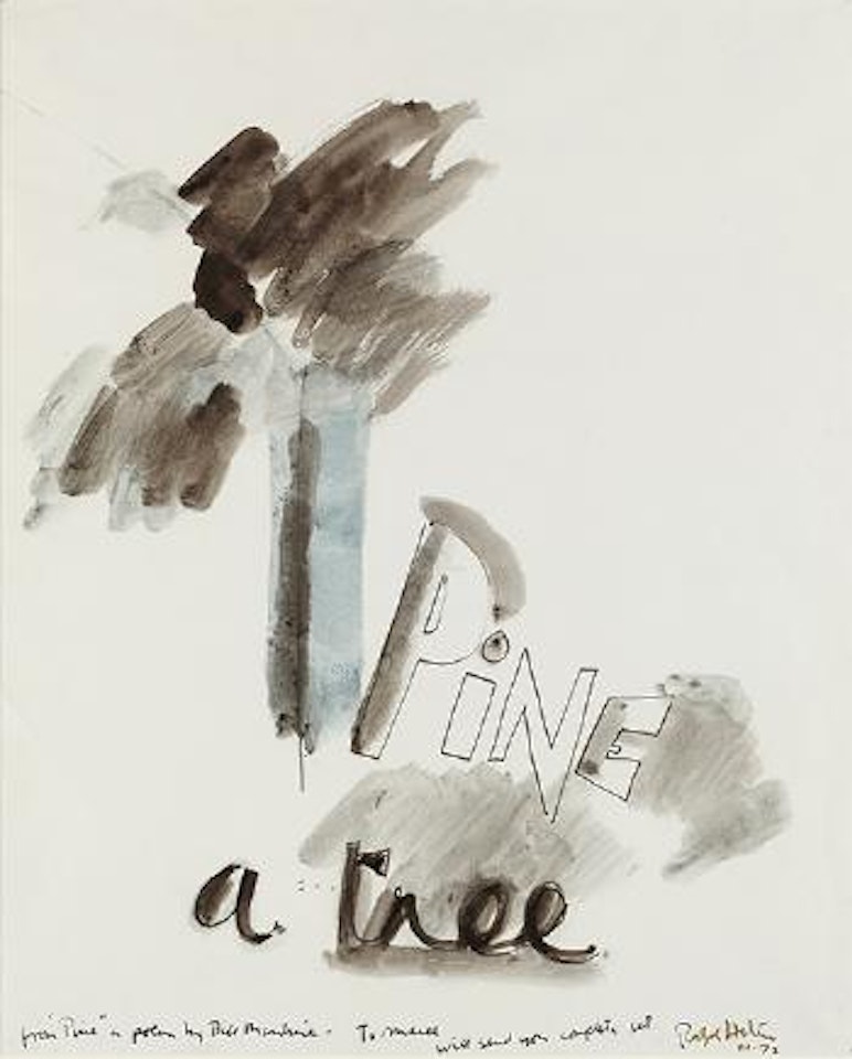 Pine a tree by Ralph Hotere