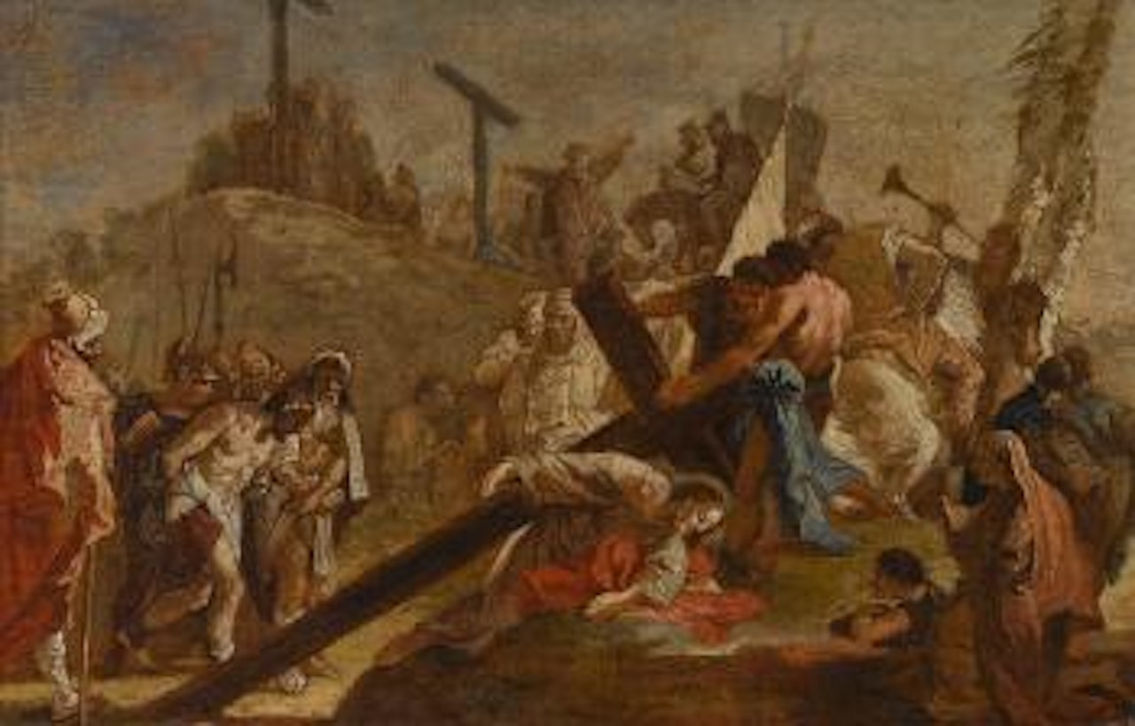Christus fällt unter dem Kreuz by Giovanni Battista Tiepolo