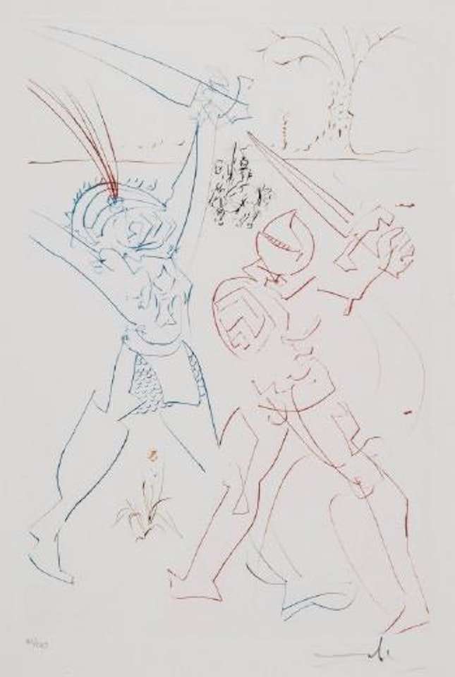 Le Tournoi de Galore (M.&L.784) by Salvador Dali